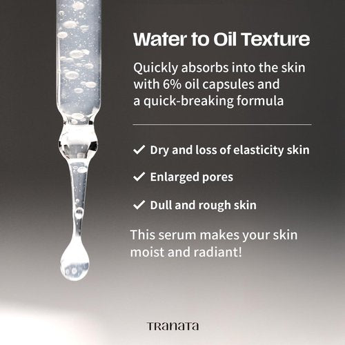 [TRANATA] Rice Punch Peptide capsule Serum1.01floz – Hydrating Korean Glow Essence for Glass Skin & Makeup Prep | 80% Fermented Rice Extract