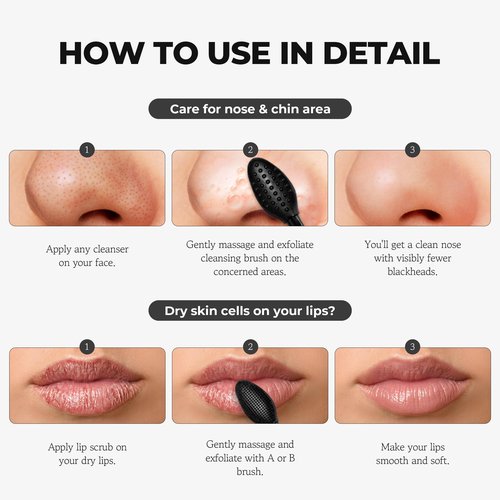 HEEDA Charcoal Double Cleansing Duo with Deep Pore Cleansing Brush