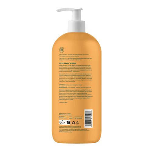 ATTITUDE Body Wash, EWG Verified Shower Gel, Dermatologically Tested, Plant and Mineral-Based, Vegan Personal Care Products, Orange Blossom & Eucalyptus, 32 Fl Oz