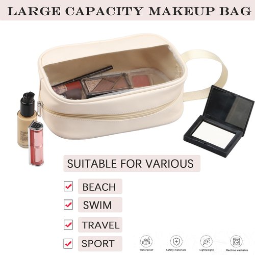 PWHAOO Registered Behavior Technician Cosmetic Bag Behavior Tech Makeup Bag Behavior Analyst Gift (HAPPY RBT BAG)