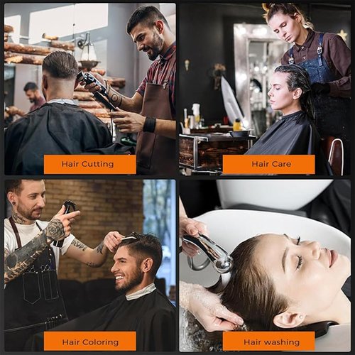 Barber Cape - 12pcs Waterproof Hair Cutting Cape with Snap Closure, Anti-Static Salon Apron for Women, Men, Kids - Professional & Home Use ﻿ ﻿
