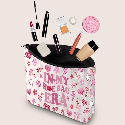 JXGZSO Funny Naughty Gift Pouch Hoe Bag Funny Overnight Bag Hilarious Gag Gift (in my hoe bag era)