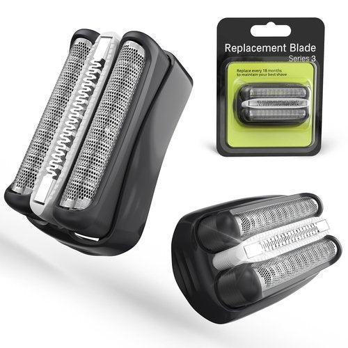 KIONCARE 2-Pack 32B 21B Shaver Replacement Head for S3 Foil & Cutter Razor, Accessories for Braun Series 3 S3 3040s 3010s 310s 3000s 3050cc 3080s 390cc