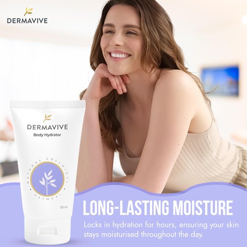 Dermavive Sensitive Skin Care Bundle – Hydrating Facial Cleanser 120ml + Oatmeal Body Hydrator 120ml + Dry Skin Crème 100g | For Dry, Flaky, Itchy & Sensitive Skin | With Colloidal Oatmeal & Vitamin E