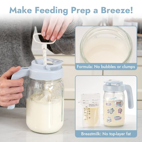 Papablic Baby Tongue Cleaner and Glass Breastmilk Pitcher