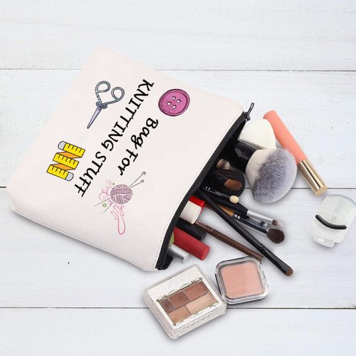 G2TUP Knitting Makeupbag Yarn Storage Crochet Bag for Knit-ting Stuff Gift for Sewing Quilting Lover (Bag for Knitting Stuff)
