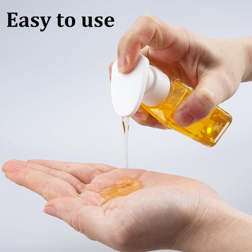 Hethyo Travel Bottles 4 Pack 3.7oz/110ml Travel Shampoo And Conditioner Bottles Empty Plastic Pump Bottle Dispenser Travel Size containers travel essentials