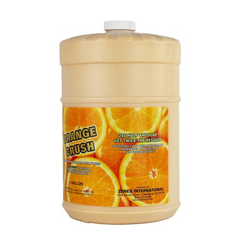 Zenex Orange Crush Hand Soap with Pumice and Skin Conditioners - Industrial Hand Cleaner | Citrus Crème Scent | Dissolve Tough Soils | Does Not Dry Out Skin | 1 Gallon (1-Pack)