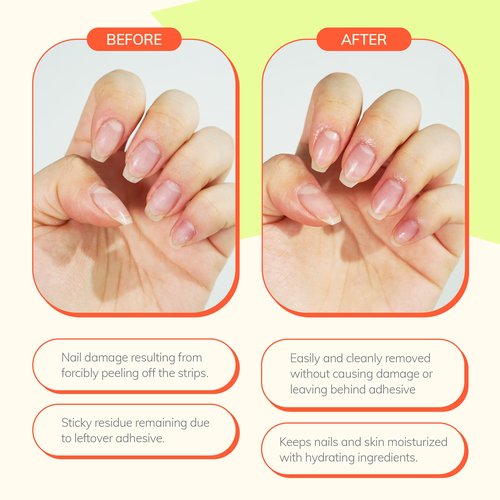 Heyhae Essentials Bundle - Semi Cured Gel Nail Strips (Hey, Dinner at 6?) + Got to Go Remover [2 Pack]