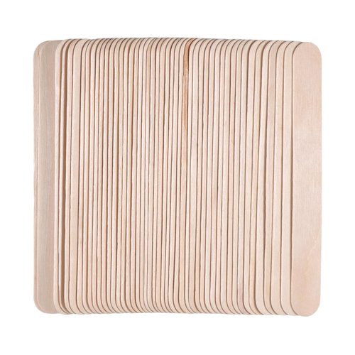 500pcs Wooden Craft Sticks 5.91 Inch Long Natural Wood Popsicle Ice Cream Sticks for DIY Wood Crafts, Jumbo Sticks，Hair Removal and Waxing Supplies,Home Art Projects