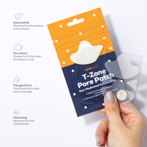 Hanhoo Blemish Patch and T-Zone Pore Patch Bundle, 96 Total Patches, Hydrocolloid Patches for Clogged Pores and Pimples, Shrinks Pimples, Blackhead and Acne Treatment, Korean Skincare
