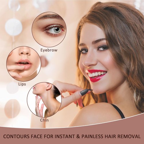 Facial Hair Remover for Women Gold Color with 6-pc Pack