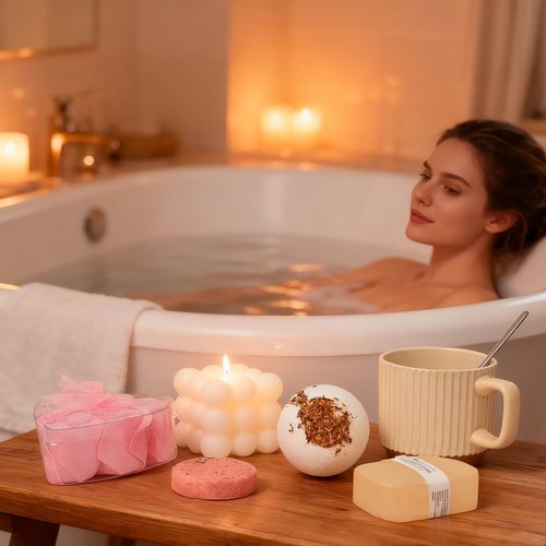 Get Well Gifts for Women,12pcs Self Care Box,Spa Care Package,Grief,Sympathy,Thinking of You Basket for Mom Her Sister Best Friend Wife Girlfriend (Warmth and Massage A)