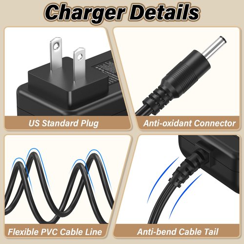 12V Trimmer Charger Replacement Fit for BaByliss PRO FX3 FXX3T Cordless Hair Trimmer Power Cord AC Adapter for BaBy liss PRO FX 3 FXX3C FX3C FX 3C for BabylissPro DSA-12PF09-12FUS 120100 (R) (T) DC12V
