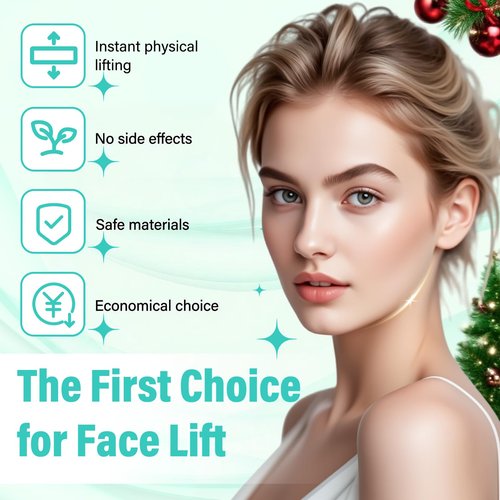 Neck Tape Lifting Invisible, Face Lift Tape Instant Facelift Under Makeup, V Edge Patches Skin Lifter Tapes for Turkey Neck, Loose Sagging Skin, Wrinkle, Jowl, Eye, Double Chin (1 Count (Pack of 200))