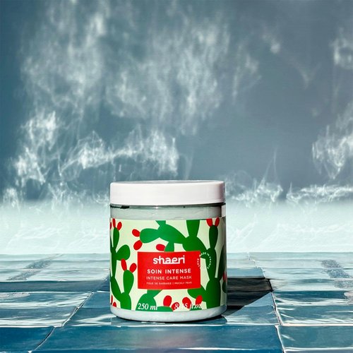 SHAERI Intense Care Hair Mask - Deep Conditioning Hair Mask - Moisturizer Enriched with Prickly Pear Extract - Natural, No Sulfate - 8.4 oz