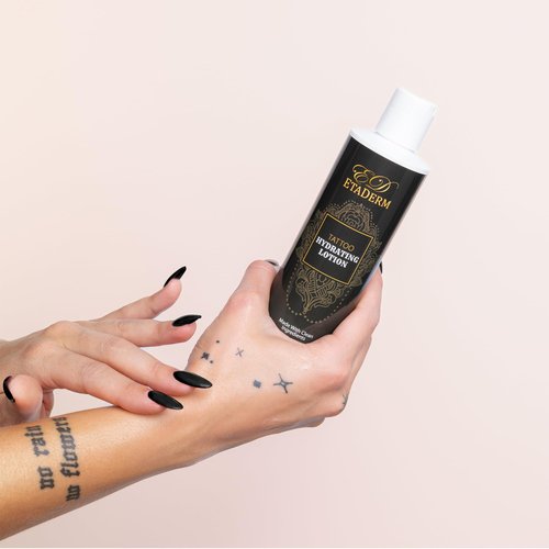 ETADERM Tattoo Lotion - Tattoo Aftercare Lotion with Aloe Vera, Glycerin, Shea Butter & Coconut Oil - Tattoo Cream Aftercare for Skin Hydration & Moisturizer - Enhances Tattoo Color & Vibrancy 236ml