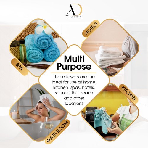 Ample Decor Mint Green Wash Cloth Set of 5 100% Cotton - Quick Dry, Highly Absorbent, Popcorn Textured - Mulaayam Collection - 12 X 12 Inch