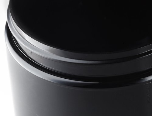 Black PET Plastic (BPA Free) Refillable Low Profile Jar - 8 oz (12 Pack)