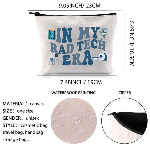 Rad Tech Makeup Bag Rad Tech Gift Xray Tech Gift Radiology Tech Week Gifts Radiologic Technologist Cosmetic Bag In My Rad Tech Era