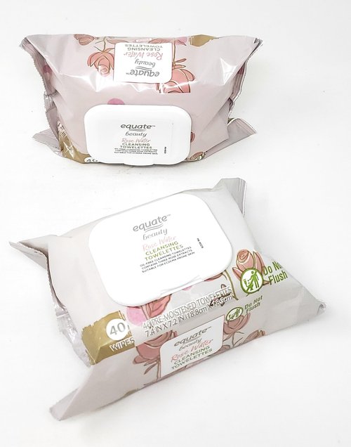 Rose Water Cleansing Towelettes, 40 Count (Pack of 2)
