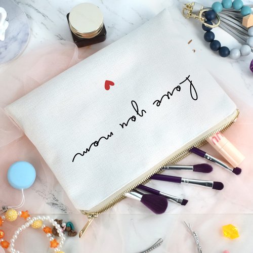 Gift for Mom, Send Love to Mom, Mom Birthday Gift, Mother's Day Gift, Present for Mothers, Cosmetic Bag to Mom, Makeup Bag Gift, Gift from Daughter Son