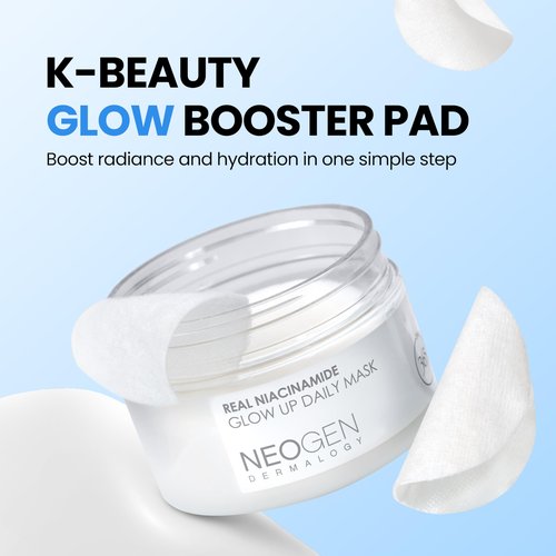 NEOGEN DERMALOGY Niacinamide Glow-Up Daily Facial Pad (40 Pads) 6.1 fl oz (180 ml)/Facial pad/Sheet/Toner pad