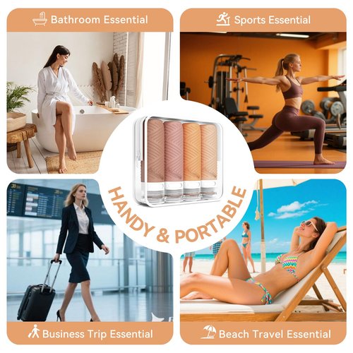 PanLuoNais Travel Bottles for Toiletries, Silicone TSA Approved Bottles, Leakproof Shampoo & Toiletry Containers for Airplane, Vacation & Business Trips