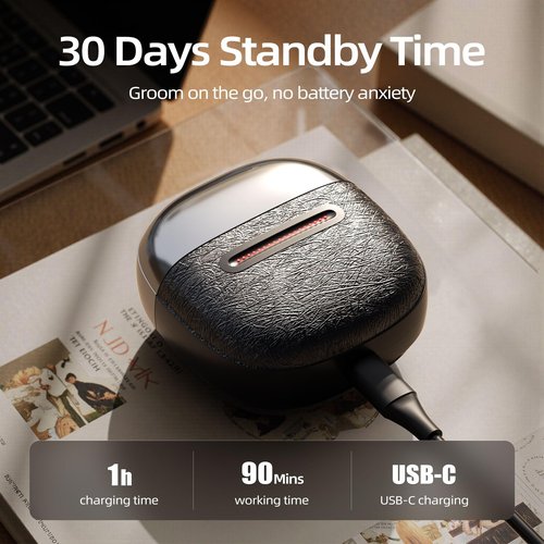 Electric Foil Shavers for Men, 3 Floating Blades for Close & Clean Shaving, Mini Electric Razor with Precision-Compact Body, Waterproof, 90 Min Runtime, Travel Lock (SilverBlack)