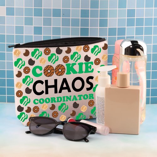 BDPWSS Scout Cookie Gift Scout Troop Leader Gifts Scouts Mom Gifts Cookies Chaos Coordinator Funny Scouts Cookies Dealer Bag (Chaos coordinator bag)