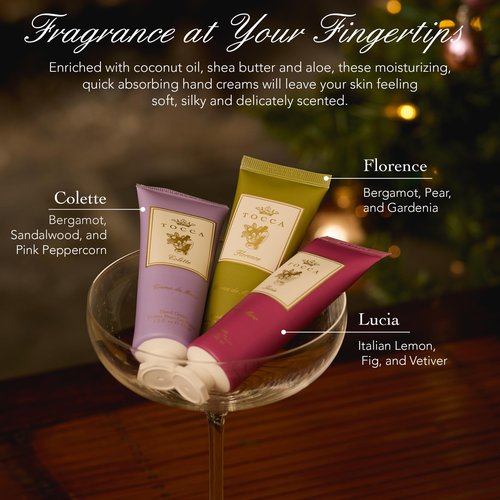 Tocca Wonders Collection Crema Veloce Mini Hand Cream Gift Set ($36 Value) - Includes Florence, Colette, Lucia, 45 ml Each