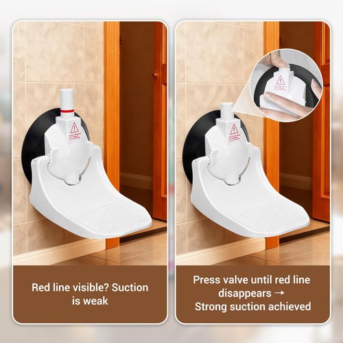 AquaLume Shower Foot Rest - Shower Foot Rest for Shaving Legs with Powerful Suction Cups, Perfect for Bathroom Shaving, Travel-Friendly, Easy to Install and Carry, Ideal for Women, RV, and Home Use