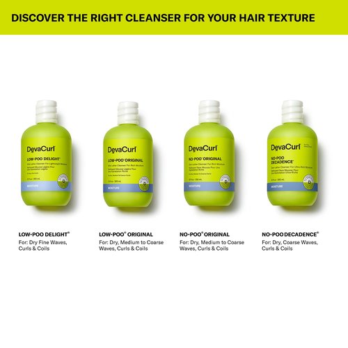 DevaCurl No-Poo Original Non-Lathering Cleanser for Rich Moisture, Fresh Rose, 12 fl. oz