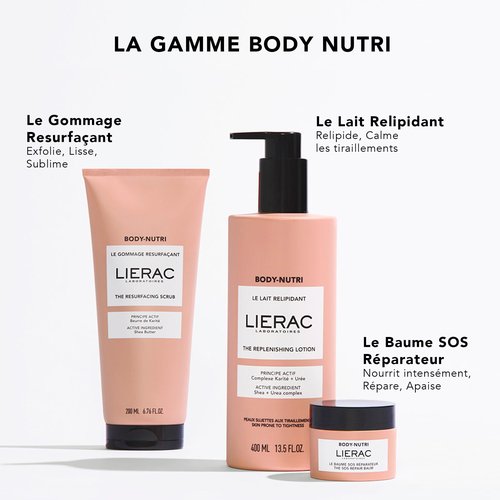 Lierac The Resurfacing Body Scrub - Triple-Action Exfoliator with Almond Shell Powder, Brown Sugar & Shea Butter Exfoliating Body Scrub for Women - 200ml