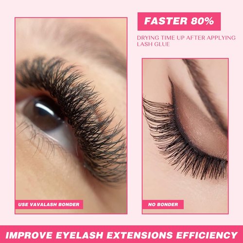VAVALASH Lash Bonder for Eyelash Extensions Super Lash Bonder for Lash Extensions Glue Accelerator Increase Lash Retention Accelerate Drying Time Water Oil Proof Professional Eyelash Supplies(15ml)