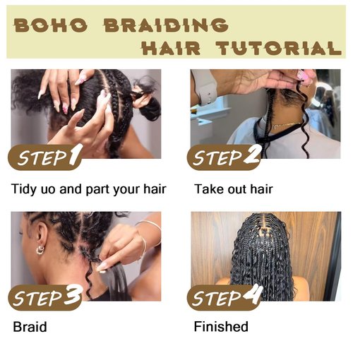 Human Braiding Hair for Boho Braids 16 Inch 110g 2 Bundles/Pack Deep Wave 12A Curly Brazilian Virgin Hair Extensions No Weft Knotless Bulk 1B Black (Deep Wave - 99j, 16 Inch - 110g)
