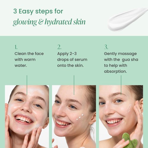 PLANTIFIQUE Massage Ritual Set: Premium Certified Jade Gua Sha + Jojoba Oil & HA Serum Skin Care Set, Birthday Gifts for Women, Teens, Mom, Brides