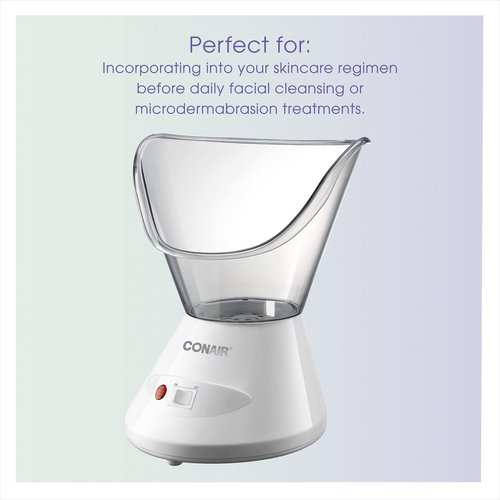 True Glow by Conair Facial Steamer - Face Steamer for Facial Deep Cleaning - Home Facial Spa