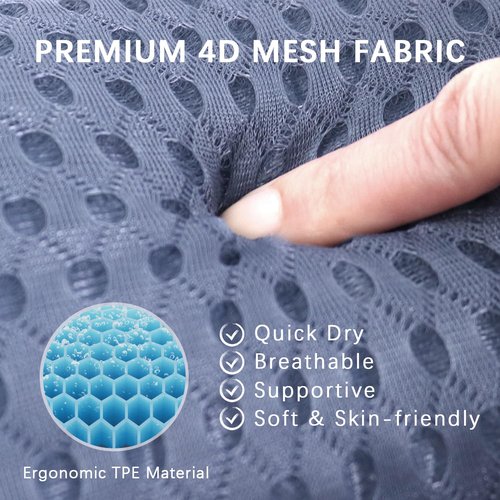 Bath Pillows for Tub Neck and Back Support,Full Body Bath Pillow-Ergonomic Shape with 10 Powerful Suction Cups - Cushioned Headrest for Neck and Back Support