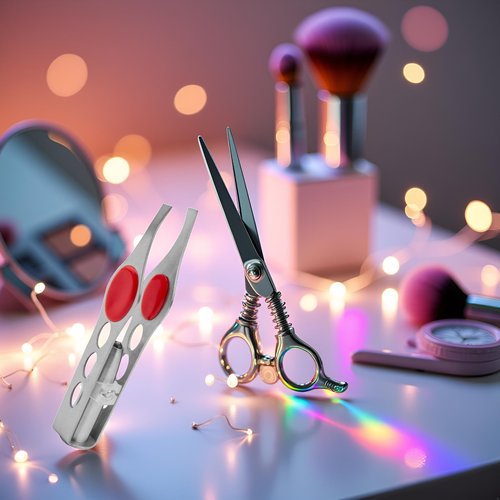 1Pc Silver Stainless Steel Tweezer with LED Light for Precision Hair Removal Makeup Tool Eyebrow Eyelash Tweezers,lash Trimmer,Round Trimmer,Brow Tools,Hair Tweezers,Ingrown for Tweeze Women's