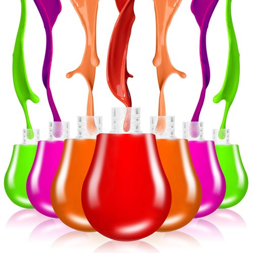 RONRONS 20 Pieces Light Bulb Shaped Lips Balm Tube, 6ML Small Empty Refillable Lips Gloss Bottles with Silver Cap