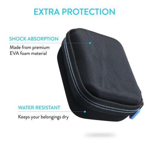 TUDIA Compact Hard Travel Case Compatible with NuFACE Mini Facial Toning Device GUNFAY-O1 & 40300 [CASE ONLY, Device NOT Included]