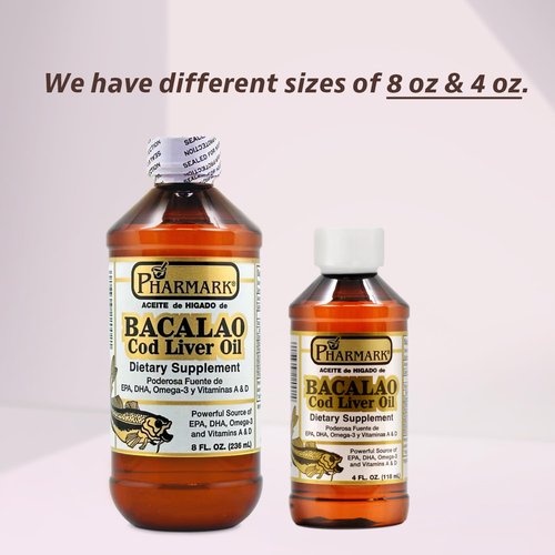 Aceite De Higado De Bacalao 8 Oz. Cod Liver Oil 2-Pack