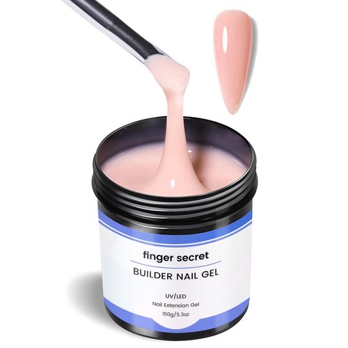 Hard Gel Builder Gel for Nails Long-lasting Strong Hand Nude 3D Sculpting for Nail Extension 5.3fl.oz (nude, 5.3fl.oz)