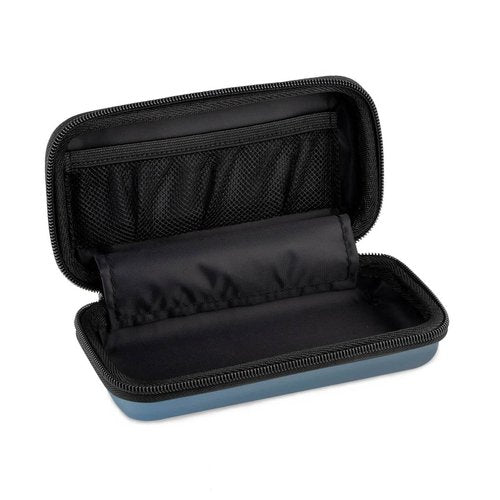 Loxdn EVA Hard Case for Meridian/MANSPOT Shaver Groin & Body Hair Trimmer - Men's Grooming Organizer Storage Bag for Electric Razor and Accessories - Case Only (Blue)