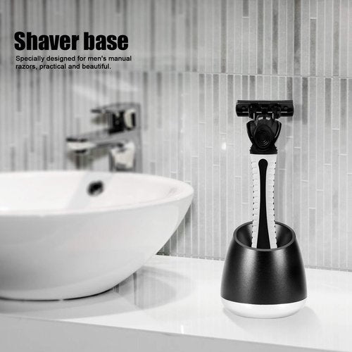 Milltrip Stand for Men, Aluminum Manual Beard Shaving Razors Stand, Safety Shaver Holder Base Accessory