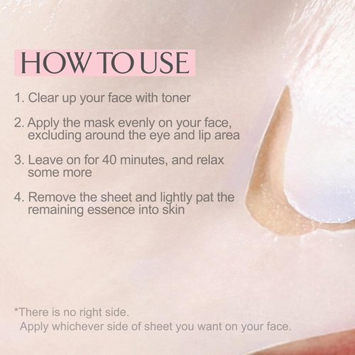 LA MUSE Biocellulose Signature Face Mask(5ea) | Deep Hydrating, Tightening & Firming Care for Skin Repair | Rejuvenating & Moisturizing | Cooling & Soothing Sensitive Skin | Face Mask Korean Skin Care