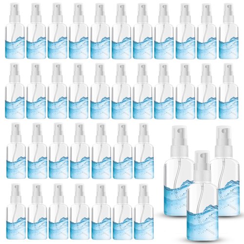 AODESTINY 100PCS 1oz/30ml Small Spray Bottle, Clear Fine Mist Spray Bottle Mini Empty Hair Spray Bottle, Plastic Refillable Cosmetic Containers for Plants, Cleaning, Misting & Skin Care