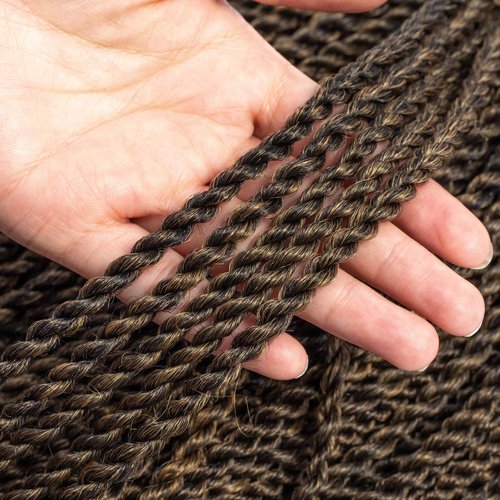 NAYOO Senegalese Twist Crochet Hair for Black Women - 22'' Twist Synthetic Braiding Hair Extensions 8 Packs 35 Stands/Pack Crochet Braids (T27, 22 Inch)