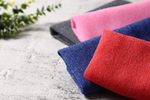 Extra Rough, Exfoliating Washcloth [Made in Japan] Exfoliating Towel Special Texture Makes Fluffy Foam Lather, Back Scrubber, Dead Skin Cell Remover [Loofah for Women and Men] (2pcs Set(Blue, Pink))